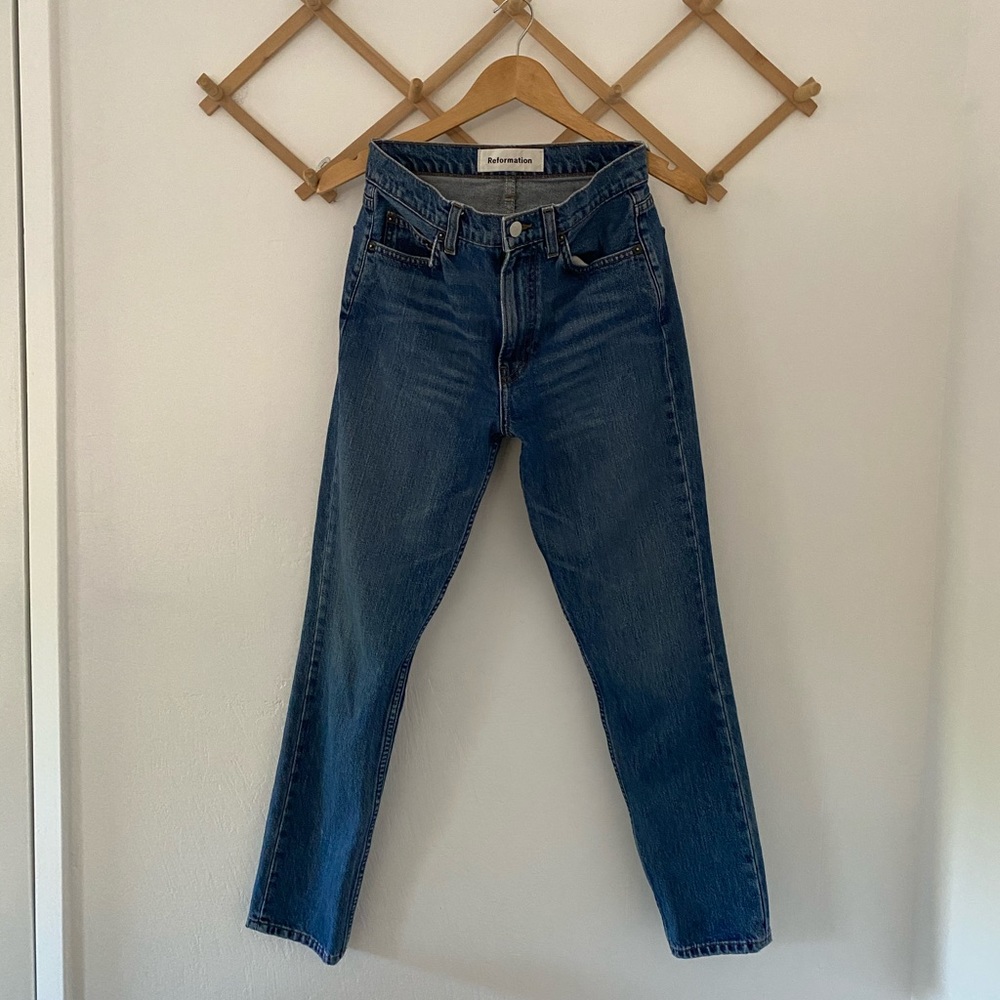 Reformation Julia High Cigarette Jean Baltic 25